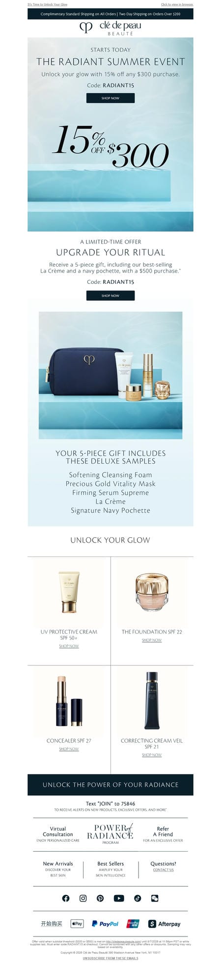 邮件模板创意 Cle De Peau Beaute 127
