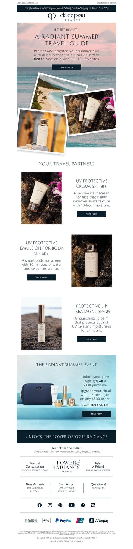 邮件模板创意 Cle De Peau Beaute 128