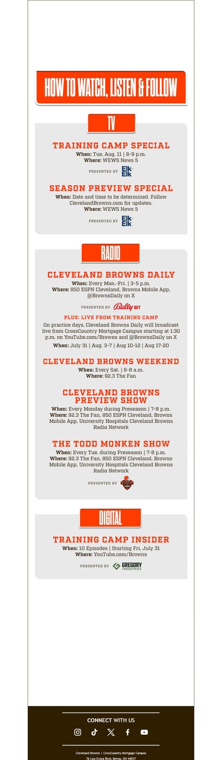 邮件模板创意 Cleveland Browns 82
