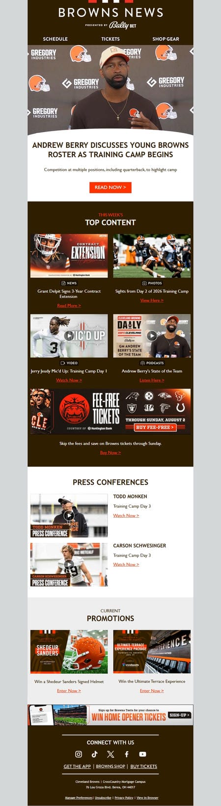 邮件模板创意 Cleveland Browns 83