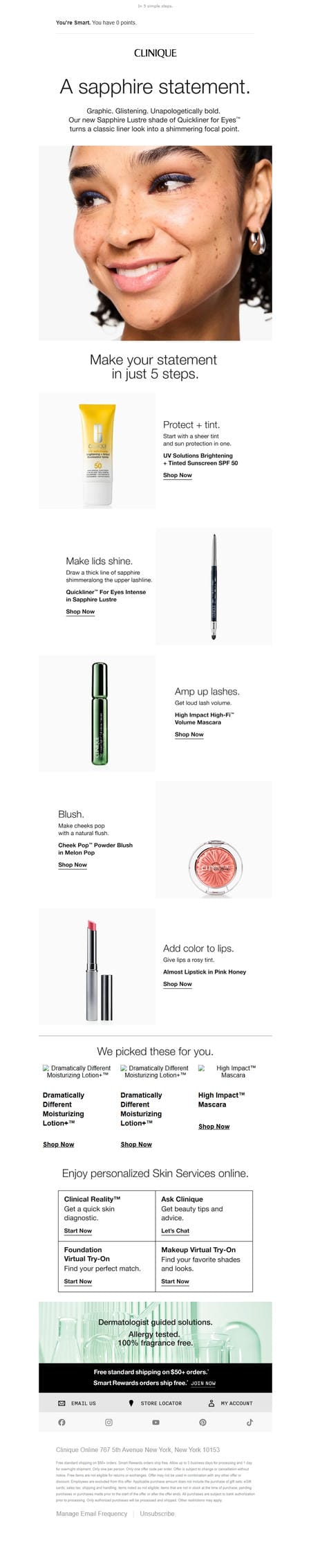邮件模板创意 Clinique Online 98