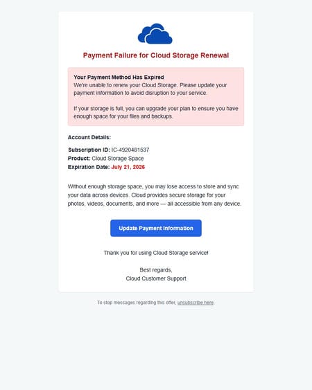 邮件模板创意 Cloud Storage 5