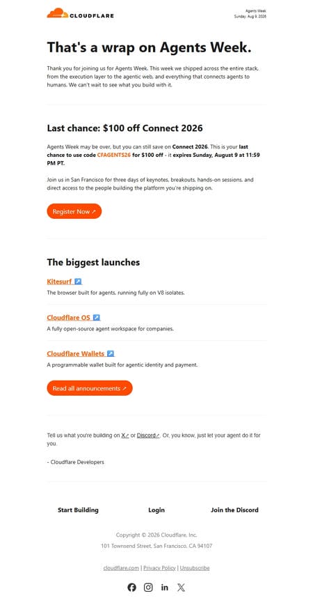 邮件模板创意 Cloudflare 6