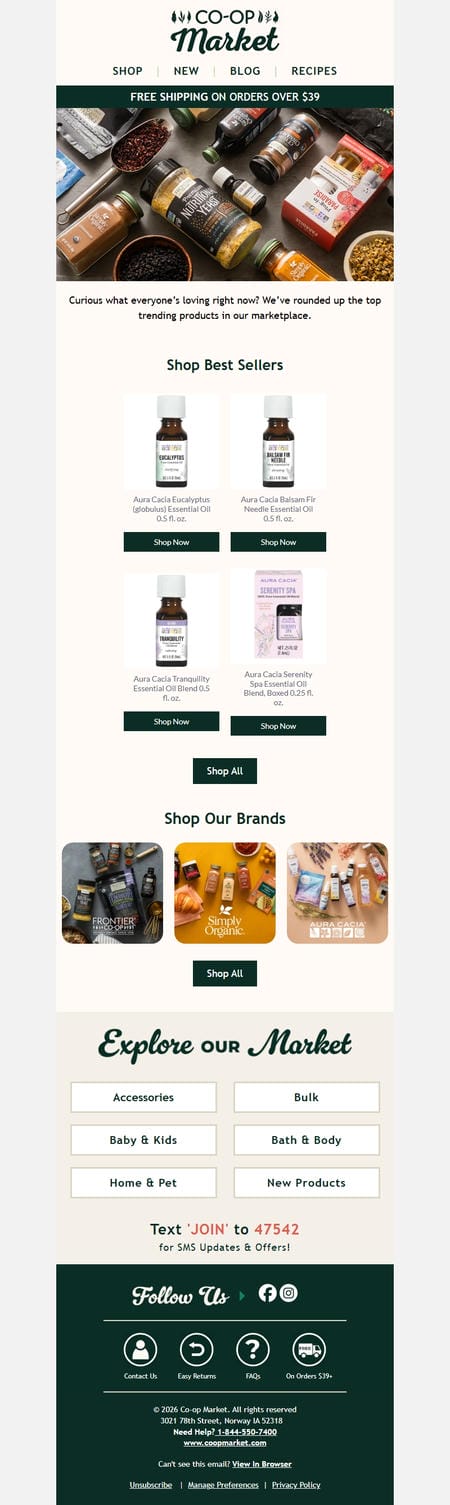 邮件模板创意 Co Op Market 47