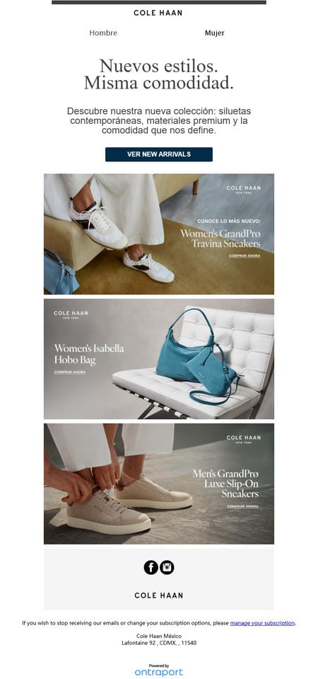 邮件模板创意 Cole Haan Mexico 28