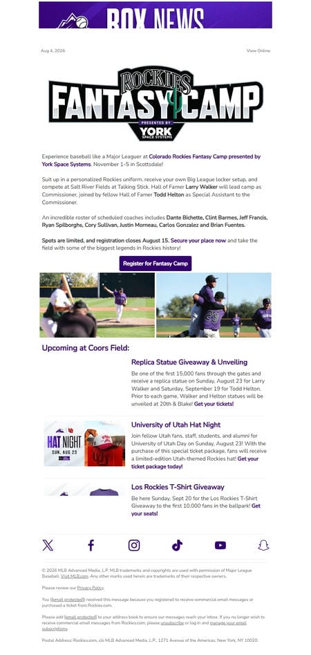 邮件模板创意 Colorado Rockies 46