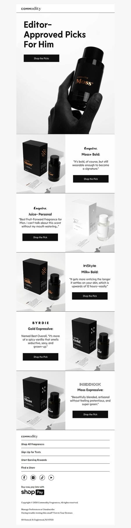 邮件模板创意 Commodity Fragrances 9