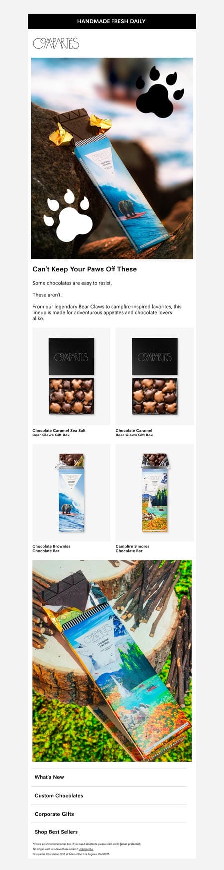 邮件模板创意 Compartes Chocolatier 18