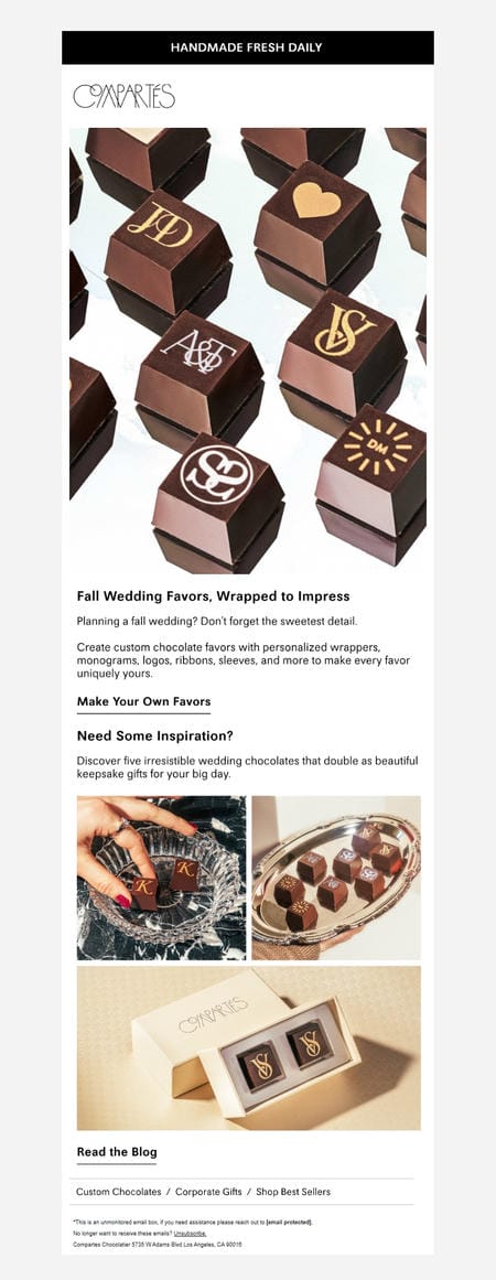 邮件模板创意 Compartes Chocolatier 21