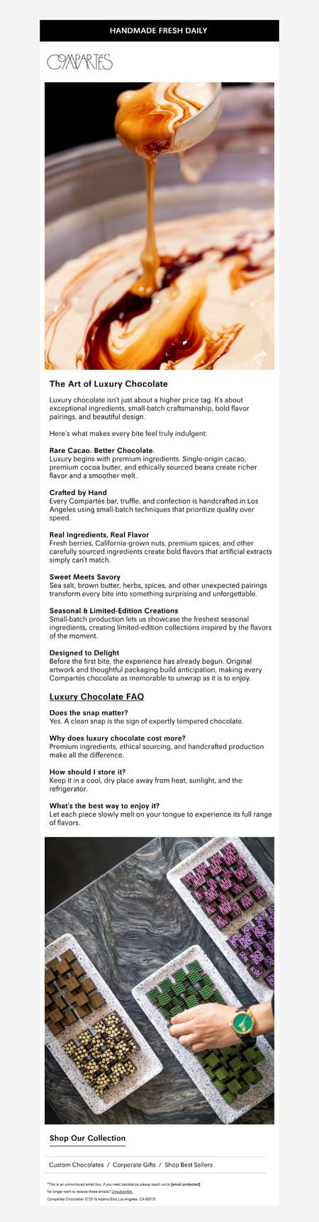 邮件模板创意 Compartes Chocolatier 22