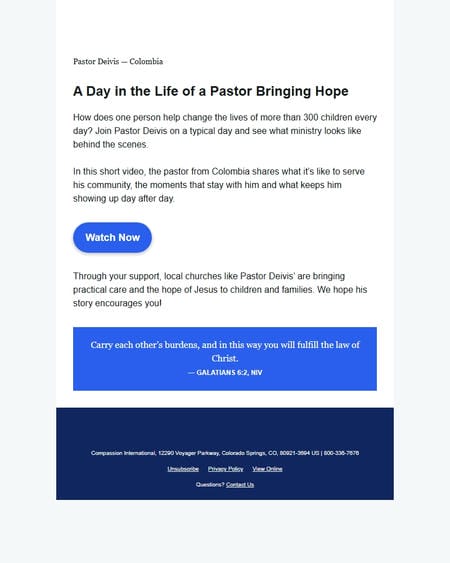 邮件模板创意 Compassion International 21