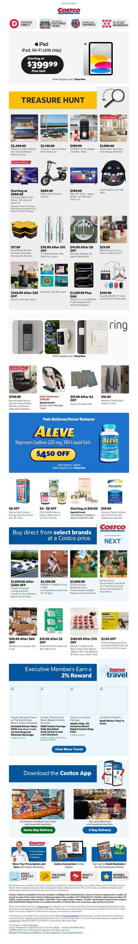 邮件模板创意 Costco Wholesale 580