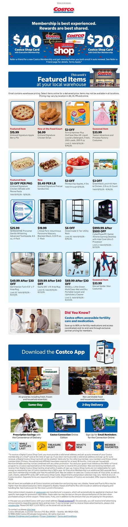 邮件模板创意 Costco Wholesale 591