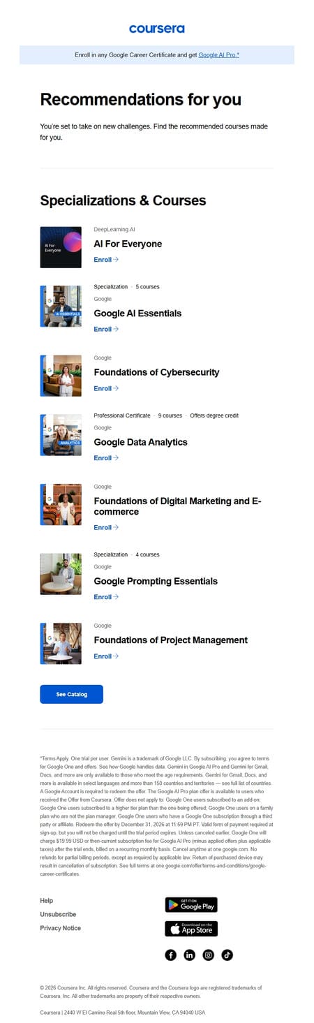 邮件模板创意 Coursera 81