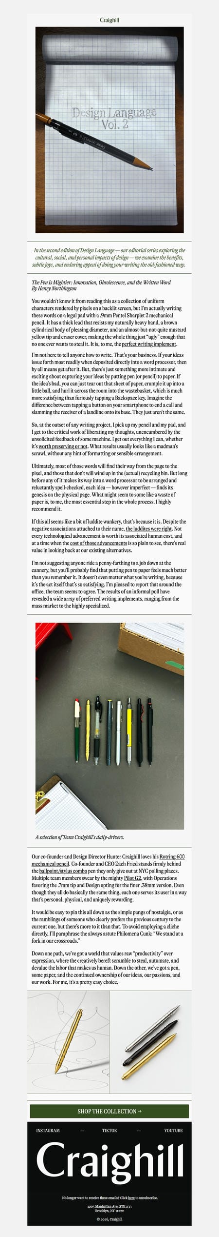邮件模板创意 Craighill 188