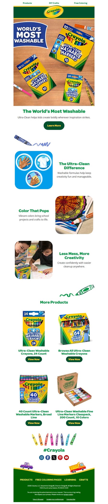 邮件模板创意 Crayola 109