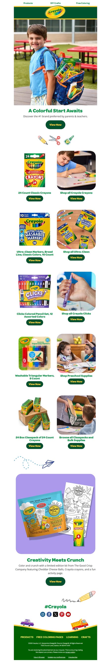 邮件模板创意 Crayola 119