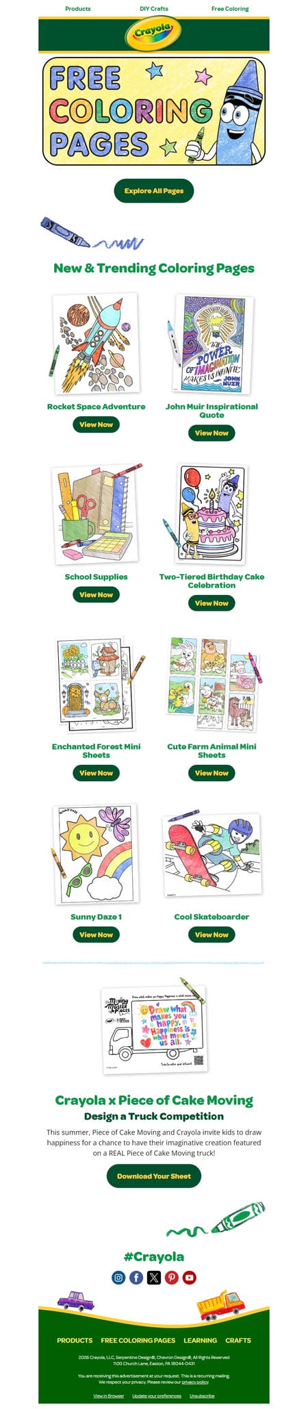 邮件模板创意 Crayola 120