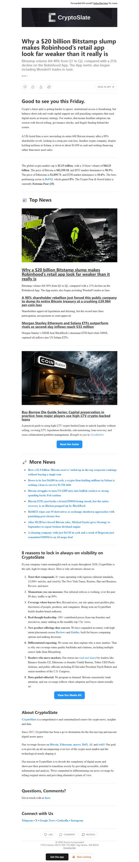 邮件模板创意 Cryptoslate 241