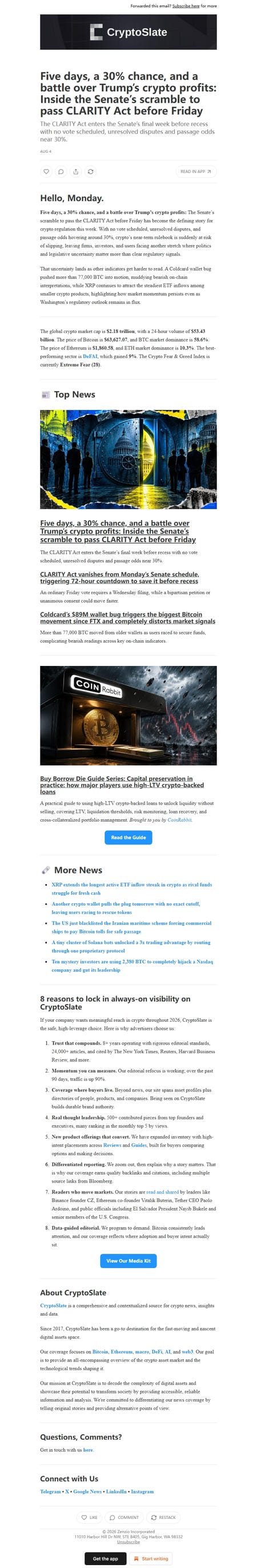 邮件模板创意 Cryptoslate 243
