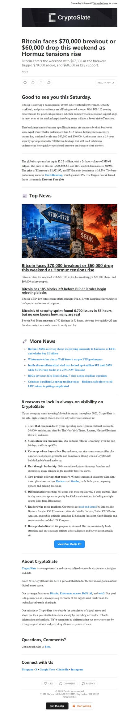 邮件模板创意 Cryptoslate 247