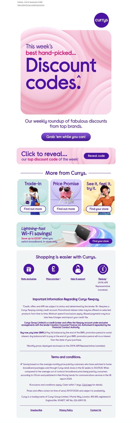 邮件模板创意 Currys 146