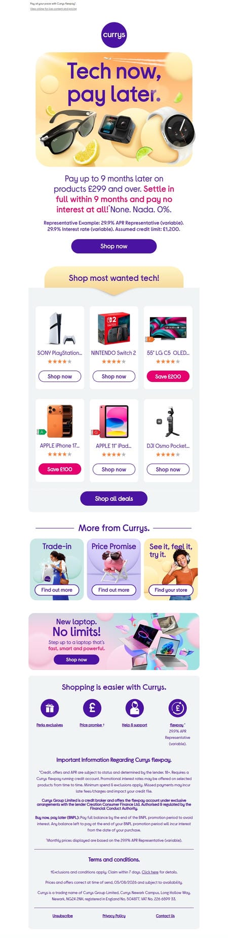 邮件模板创意 Currys 147