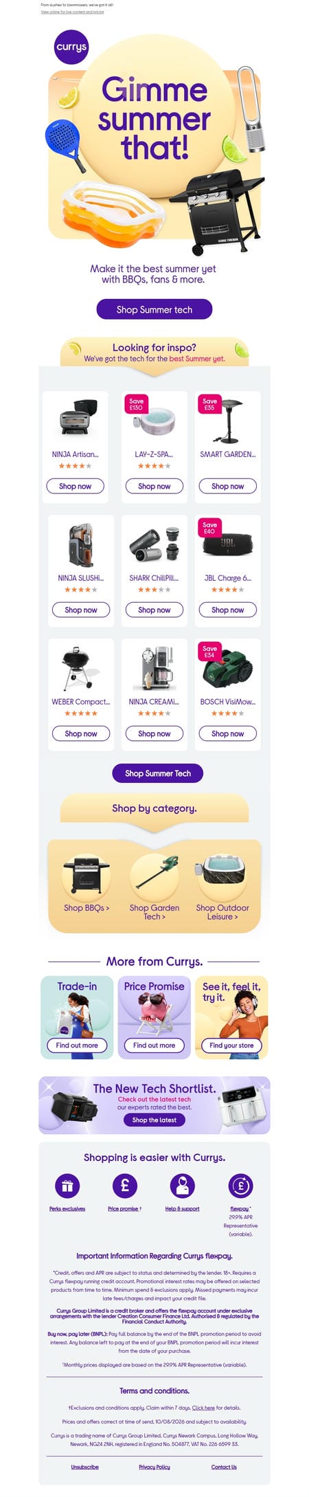 邮件模板创意 Currys 149