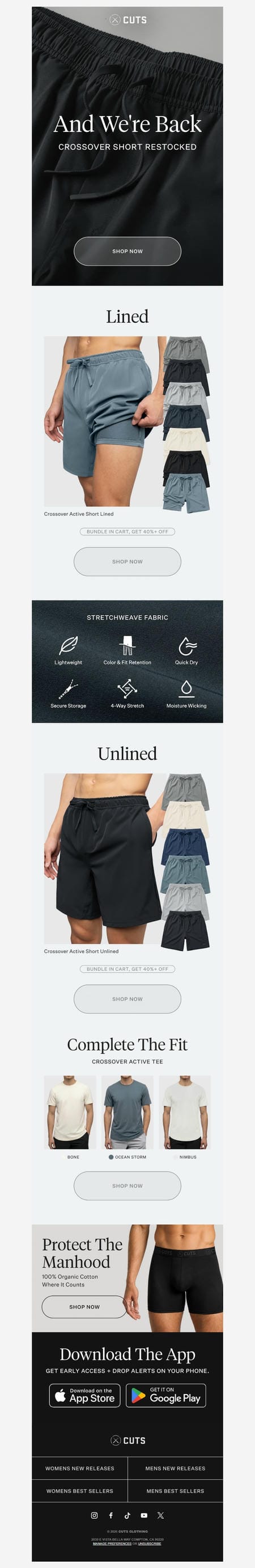 邮件模板创意 Cuts Clothing 113