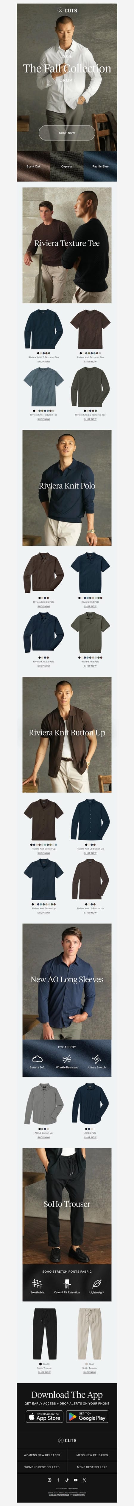 邮件模板创意 Cuts Clothing 119