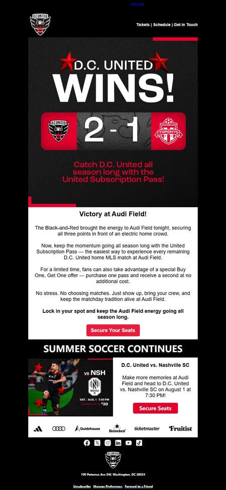 邮件模板创意 D C United 73