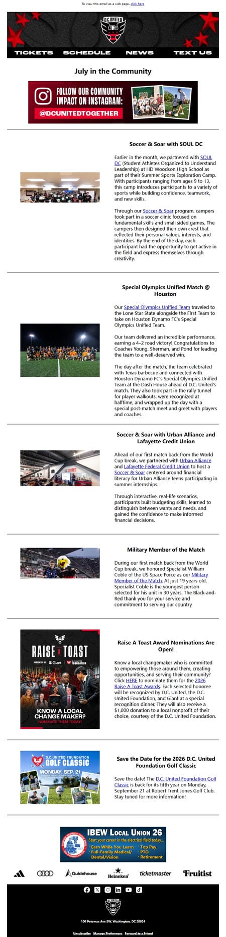邮件模板创意 D C United In The Community 27
