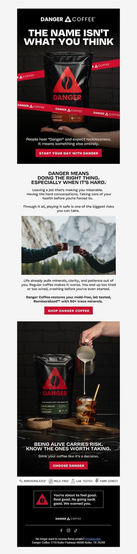邮件模板创意 Danger Coffee 121