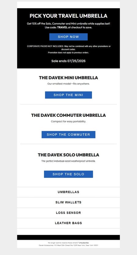 邮件模板创意 Davek Umbrellas 76