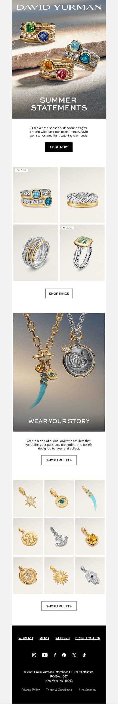 邮件模板创意 David Yurman 221