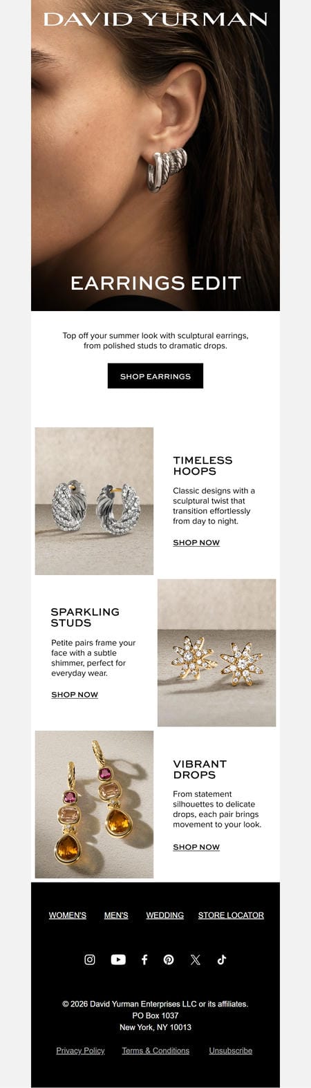 邮件模板创意 David Yurman 222
