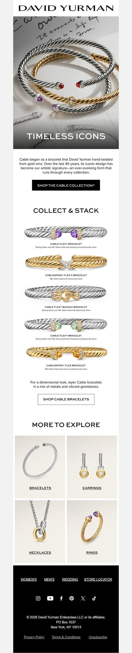邮件模板创意 David Yurman 227