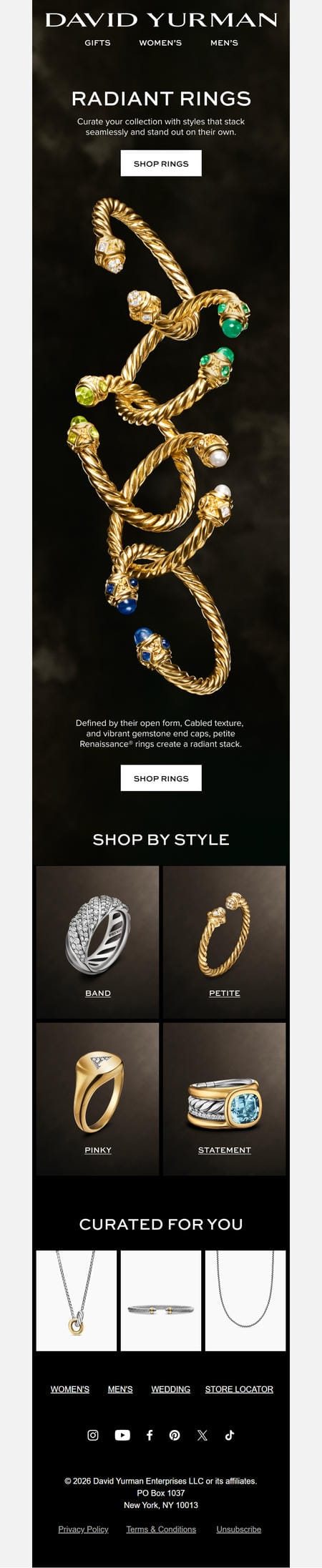 邮件模板创意 David Yurman 228
