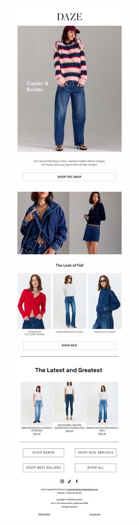 邮件模板创意 Daze Denim 7