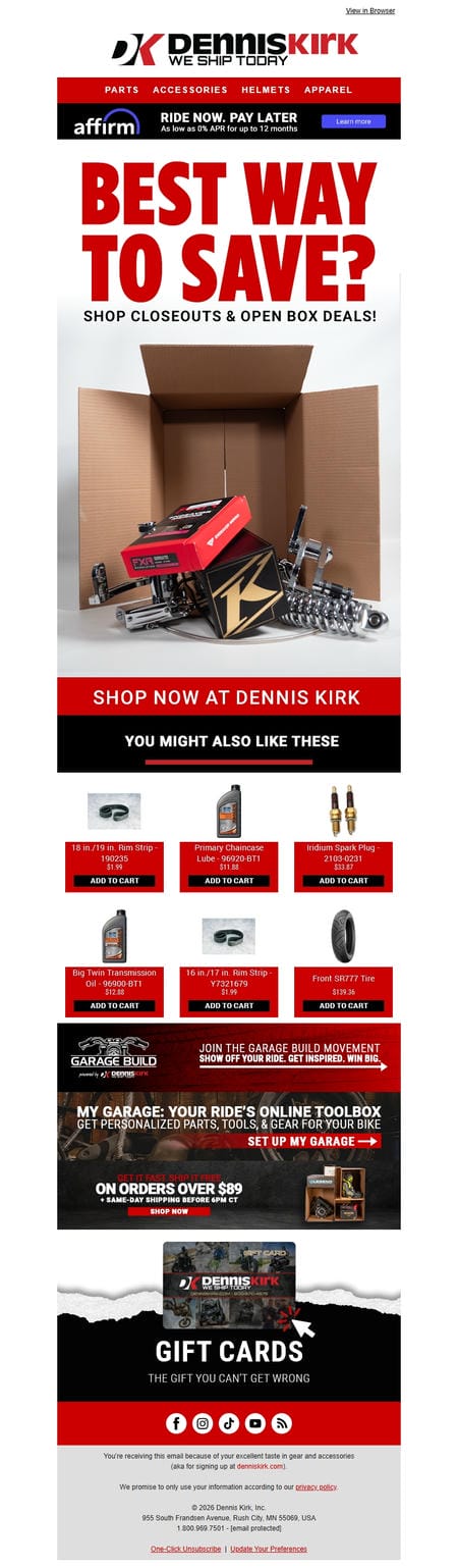 邮件模板创意 Dennis Kirk 20