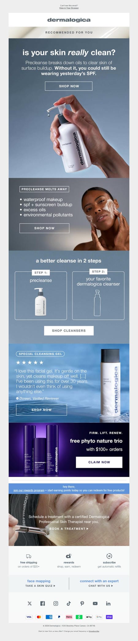 邮件模板创意 Dermalogica 101