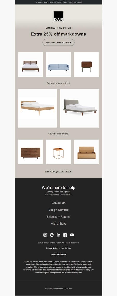 邮件模板创意 Design Within Reach 367
