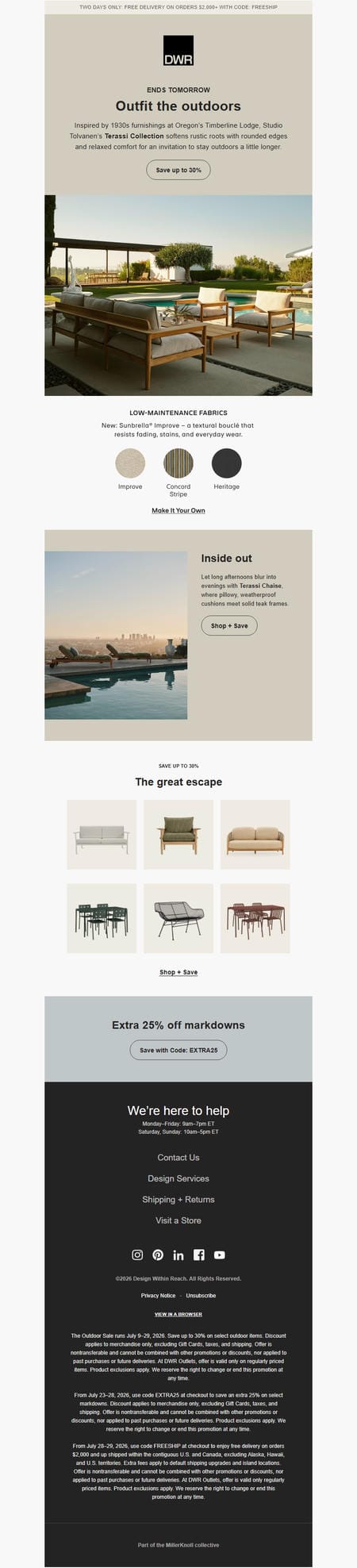 邮件模板创意 Design Within Reach 370