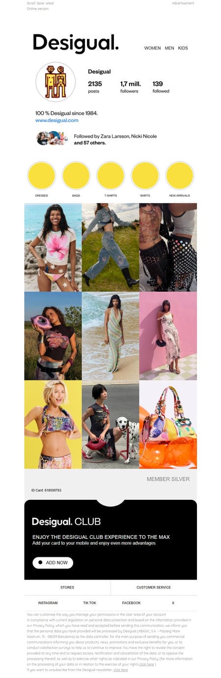 邮件模板创意 Desigual 125