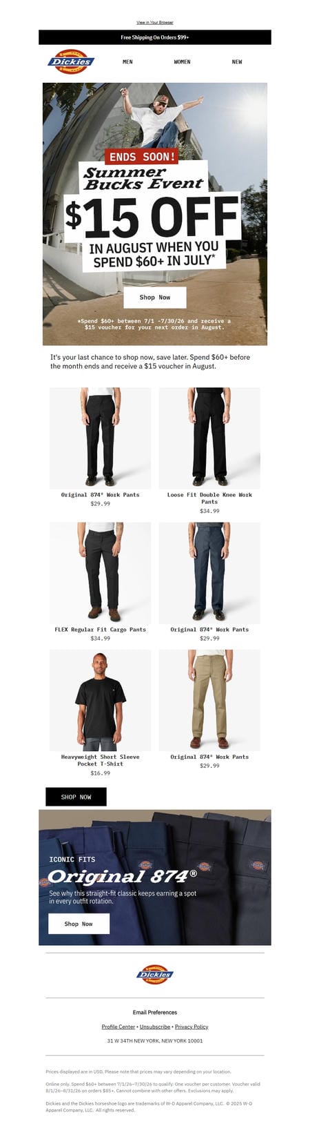 邮件模板创意 Dickies 290
