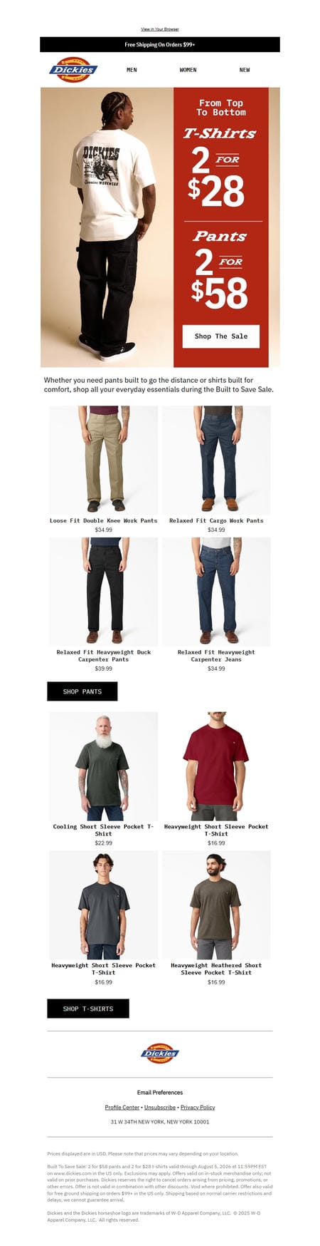邮件模板创意 Dickies 294