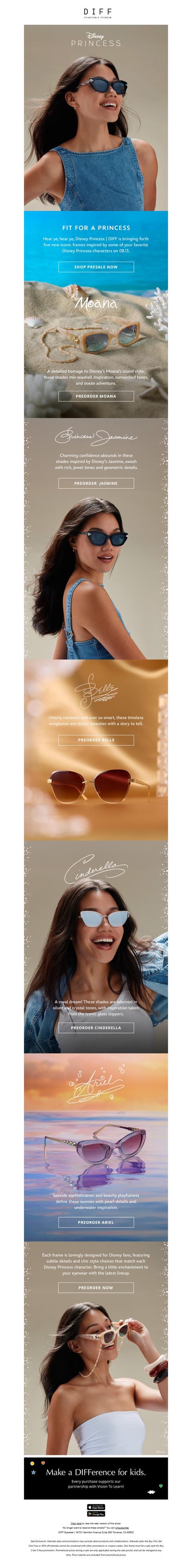 邮件模板创意 Diff Eyewear 748