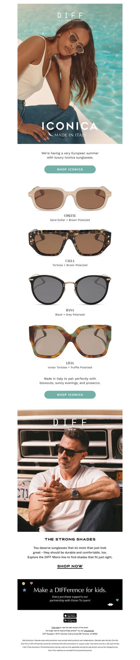 邮件模板创意 Diff Eyewear 756