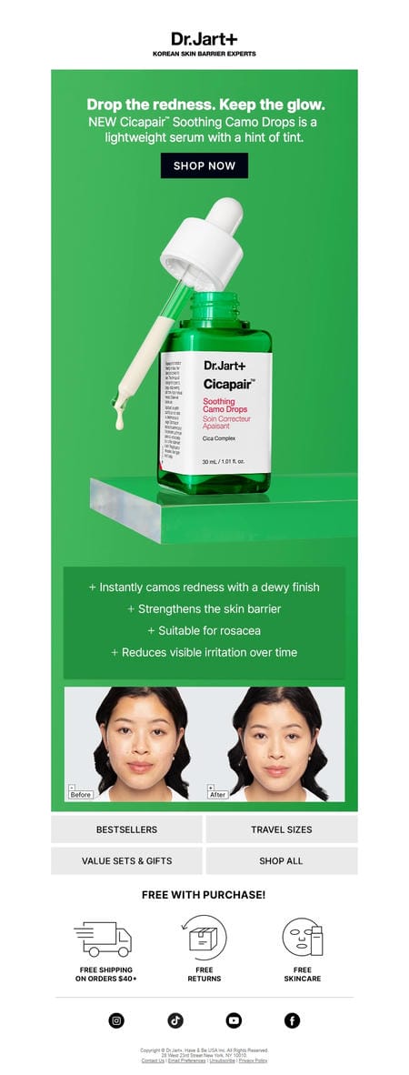 邮件模板创意 Dr Jart 57
