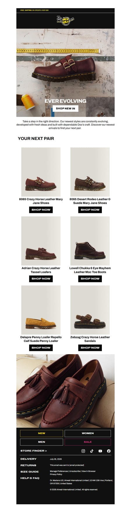 邮件模板创意 Dr Martens 241